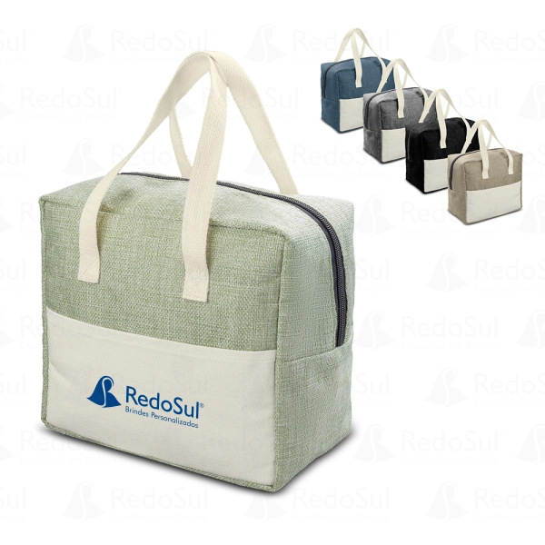 Bolsa Térmica Personalizada em linho e lona Bolsa Térmica Personalizada em linho e lona